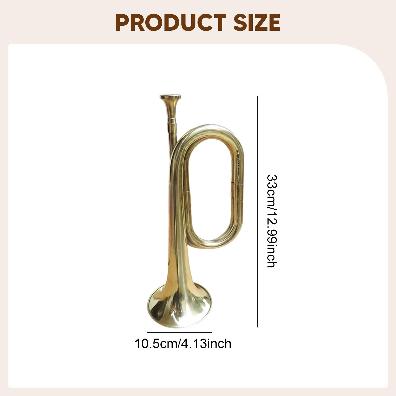 Musical Instrument Bugle - Trompet Bugel Muziekinstrument Draagbaar 13 inch