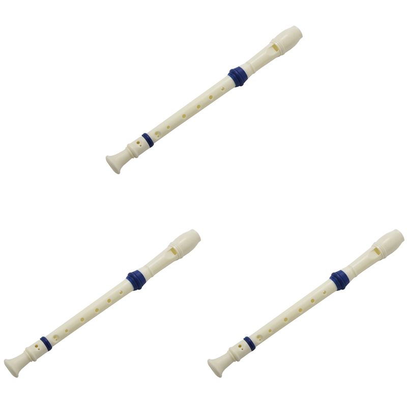Soprano Recorder Plastic - A89E-3X Studenten Plastic 8-gaats sopraanblokfluit beige
