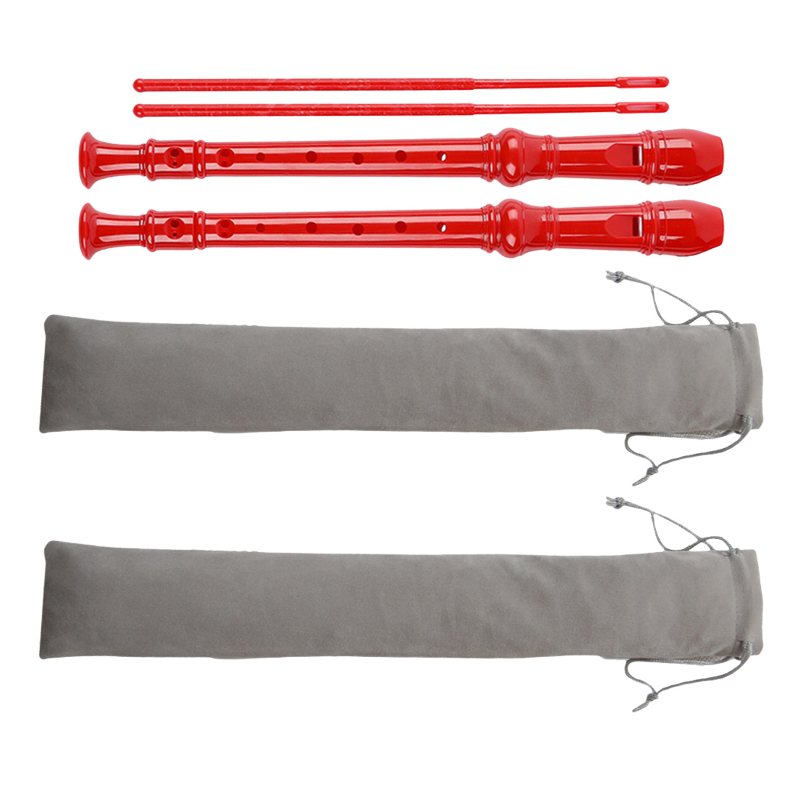 Soprano Recorder Plastic - 2 sets studentenblokfluit, 8-gats, Duitse stijl,