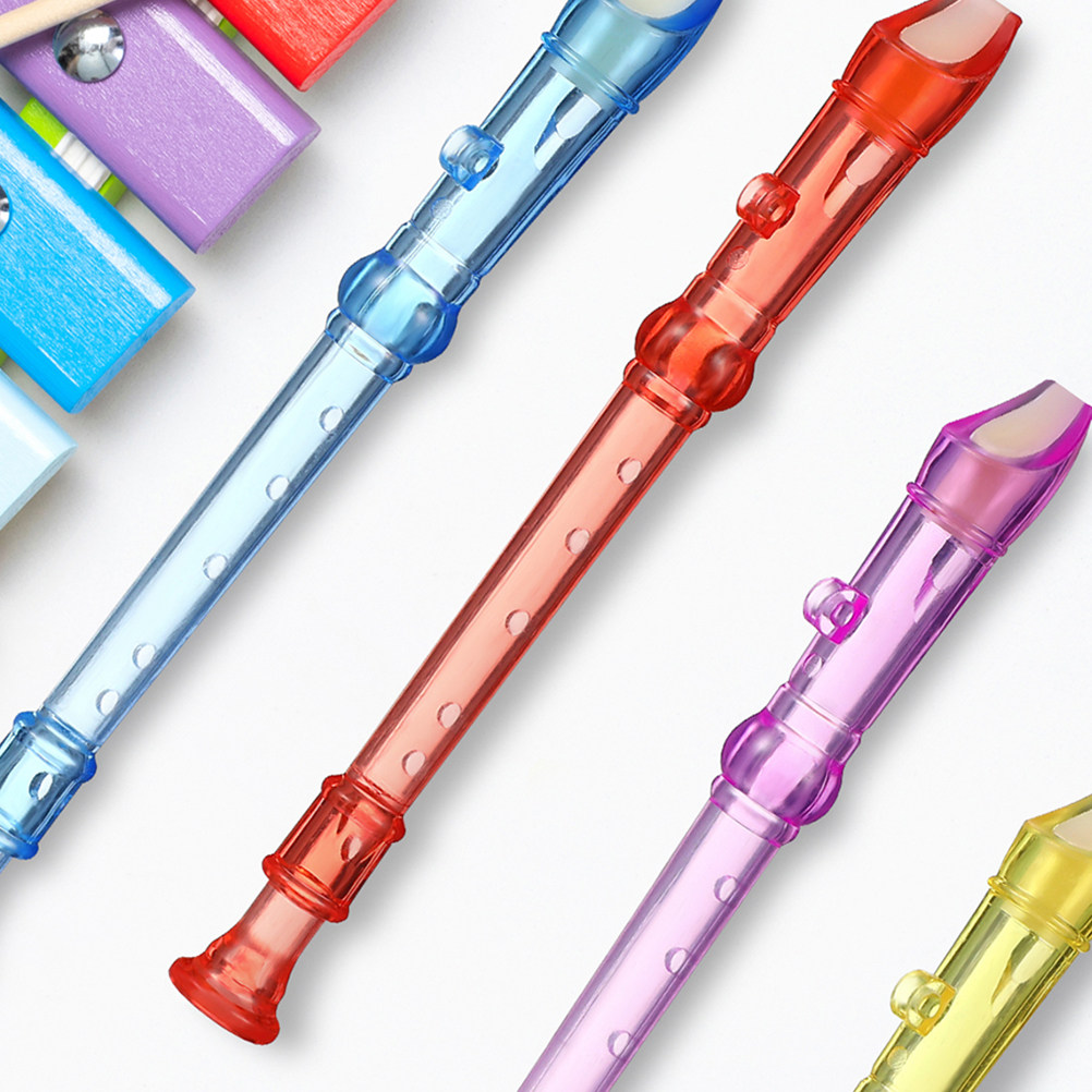 Soprano Recorder Plastic - 10 stuks lichtgewicht, draagbare sopraanblokfluit met
