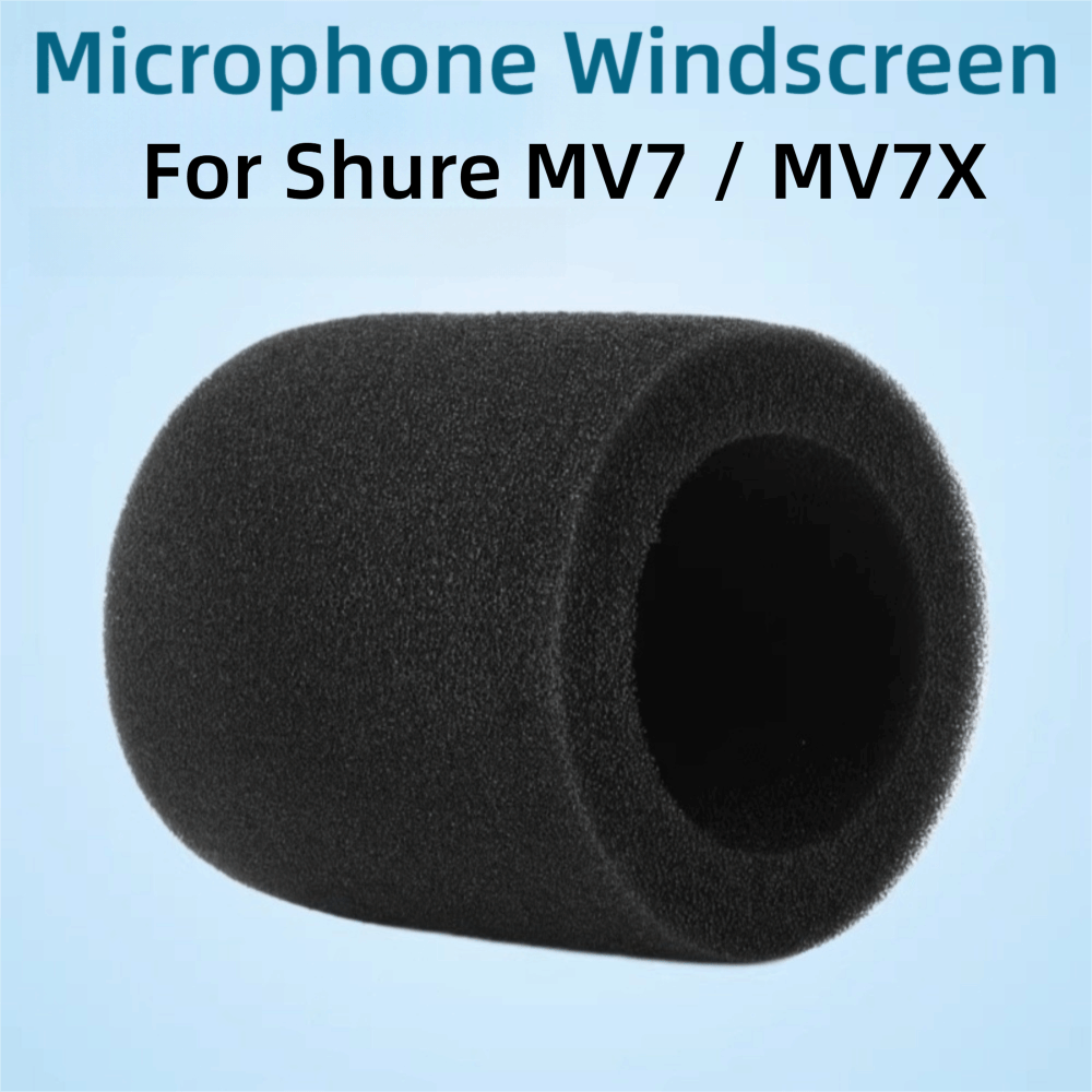 Shure Mic Mv7 - Vervangende microfoon windkap van gevlokte spons,