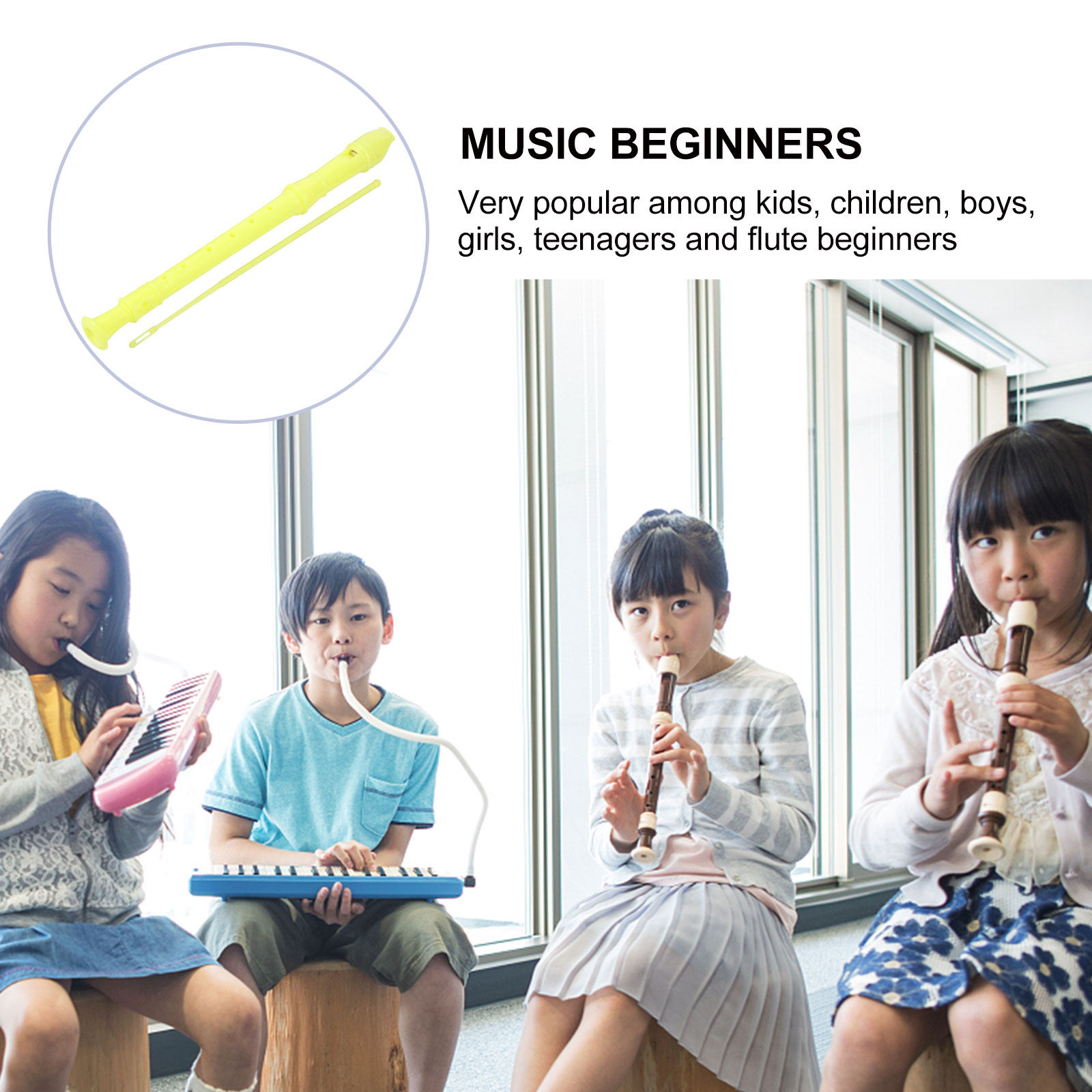 1Set Kinderen Sopraanblokfluit - Soprano Recorder Plastic recensie en prijs