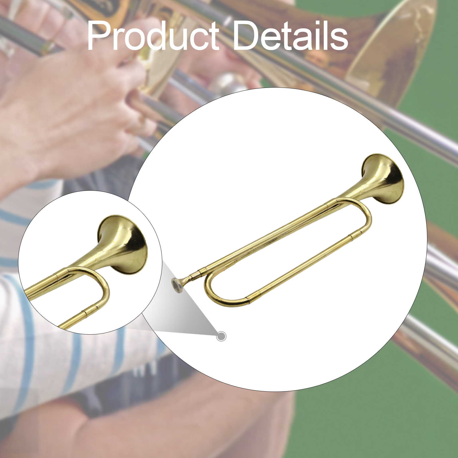Messing trompet, bugel, muziek - Musical Instrument Bugle recensie en prijs