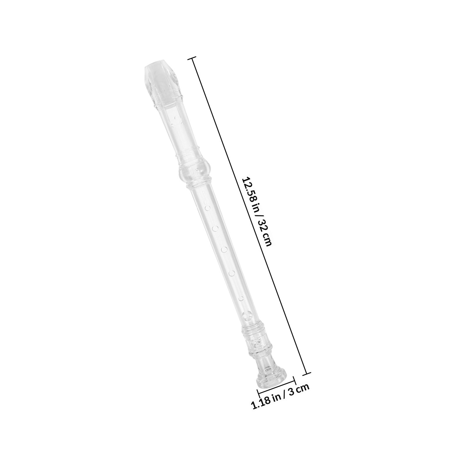 1 set 8-gaats transparante sop - Soprano Recorder Plastic recensie en prijs