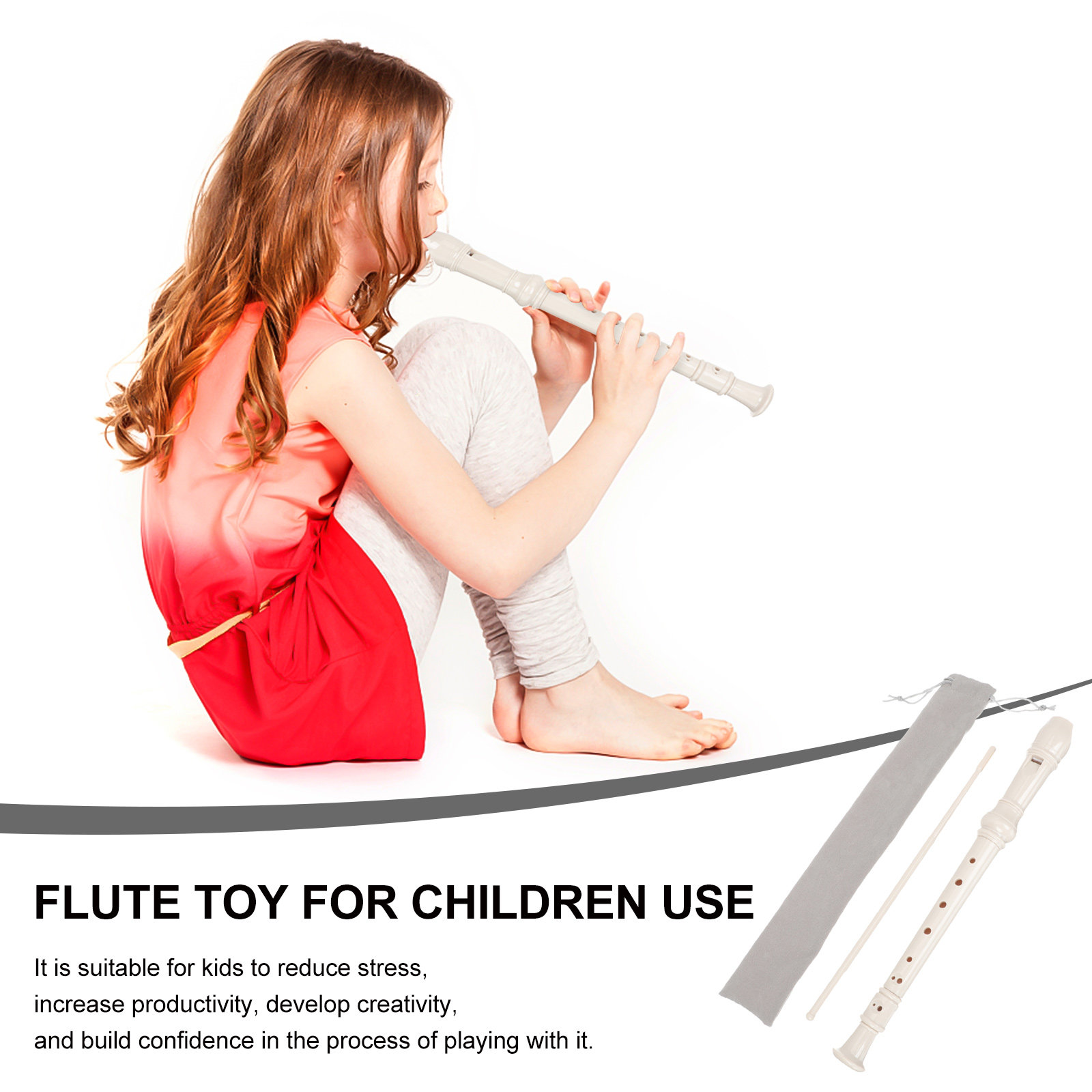 1Set 8-gaats klarinet voor kin - Soprano Recorder Plastic recensie en prijs